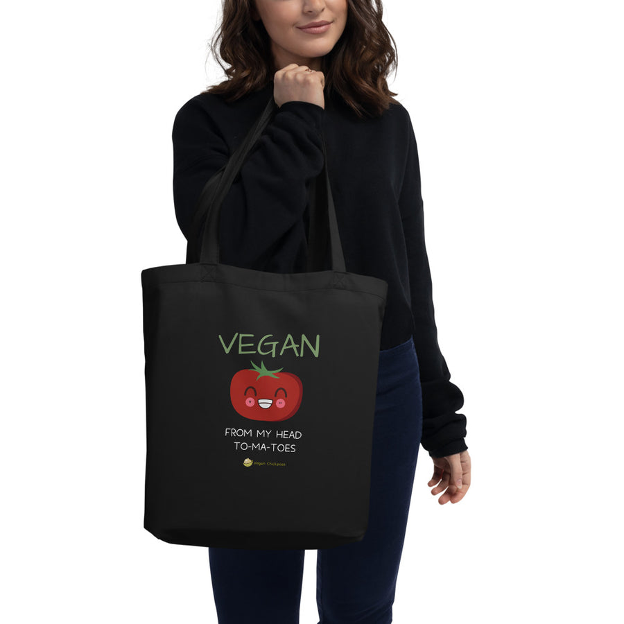 Vegan From My Head To-ma-toes Tote Bag