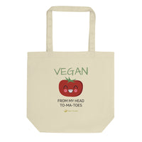 Vegan From My Head To-ma-toes Tote Bag