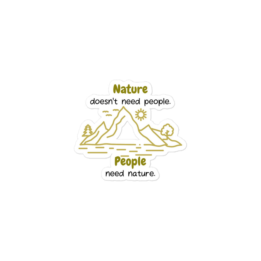 People Need Nature Sticker