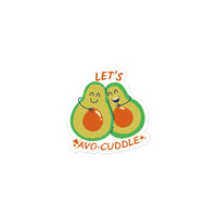 Lets Avo-Cuddle Sticker