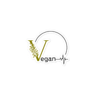 Vegan Heartbeat Sticker