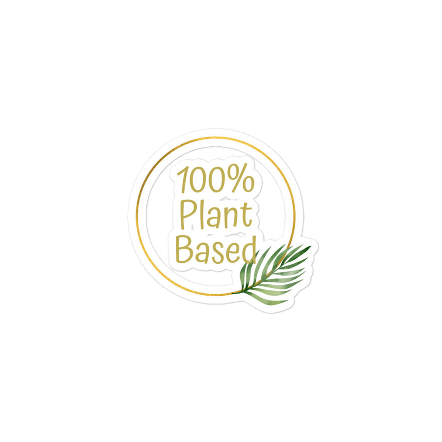 100% Plant Based Sticker