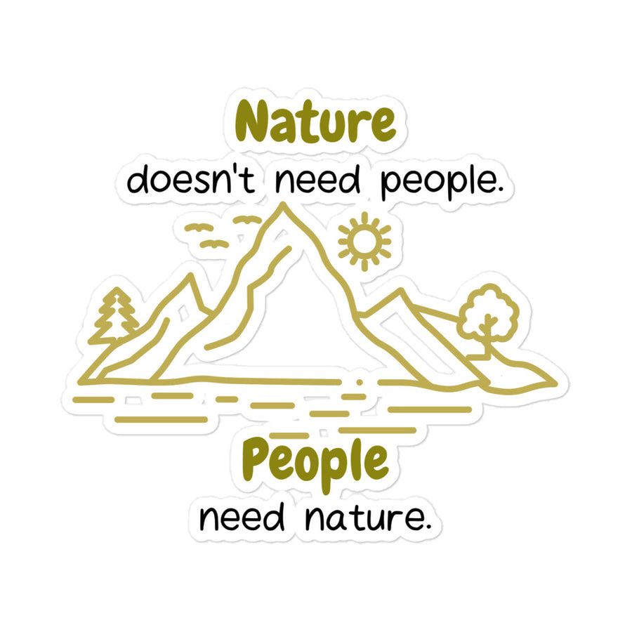 People Need Nature Sticker