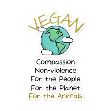 Reasons to be Vegan Sticker