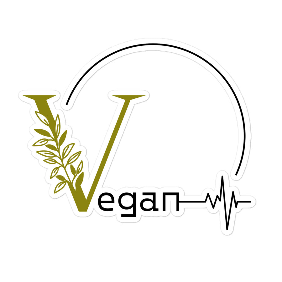 Vegan Heartbeat Sticker