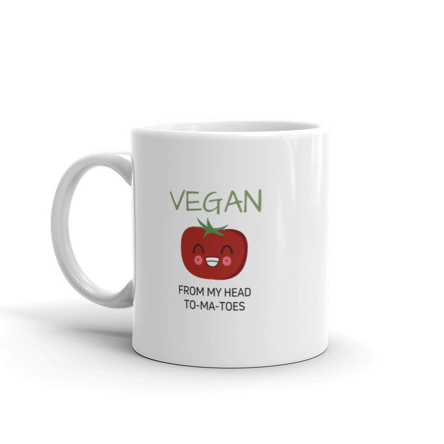 Vegan From My Head To-ma-toes Mug