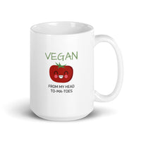 Vegan From My Head To-ma-toes Mug