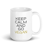 Keep Calm And Go Vegan Mug